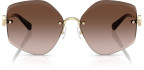 Tory Burch TY6111, Shiny Light Gold, Brown Gradient