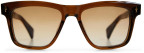 Jacques Marie Mage Lankaster, Teak (brown) frame, Tinted lenses