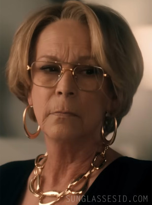 Jamie Lee Curtis wears Akoni Europa eyeglasses in the series Scarpetta.