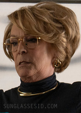 Jamie Lee Curtis wears Akoni Europa eyeglasses in Scarpetta.