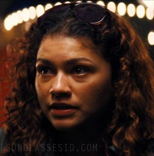 Zendaya wears BluBlocker Original Aviator sunglasses in Season 3, Episode 3 of Euphoria.