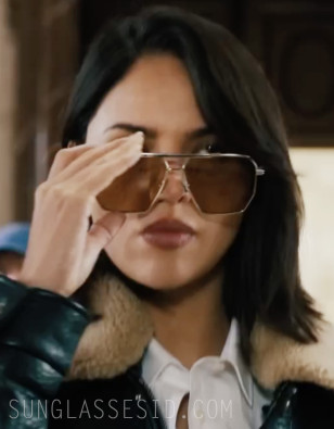 Eiza González wears Bottega Veneta BV1012S sunglasses in Fountain of Youth.