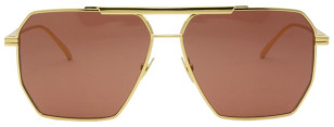 Bottega Veneta BV1012S gold with red lens (005)