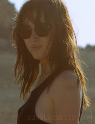 Phoebe Dynevor wears Bvlgari BV6175 sunglasses in Inheritance.
