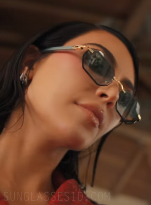 Kim Kardashian wears Cartier CT0439S Décor sunglasses in the series All's Fair.