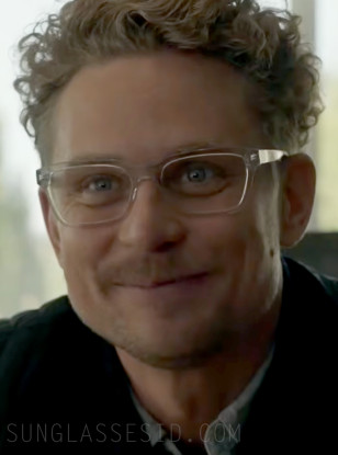 Billy Magnussen wears Emporio Armani EA3192 eyeglasses in The Audacity.