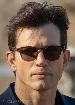 Ashton Kutcher wears Garrett Leight Ace II sunglasses in the series The Beauty.