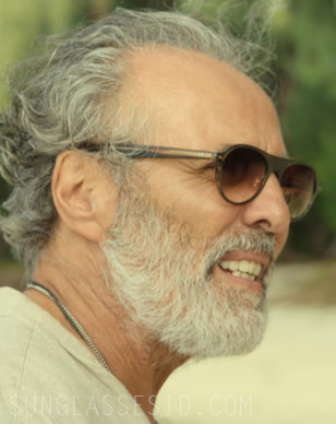 Kad Merad wears Garrett Leight Lady Eckhart sunglasses in the movie Honeymoon Crasher.