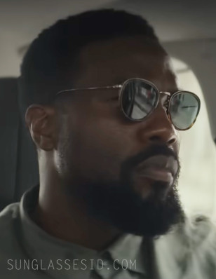 Yahya Abdul-Mateen II as John Creasy wears Giorgio Armani AR6068 sunglasses in the Netflix series Man On Fire.