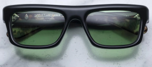 Jacques Marie Mage Cleavon JMMVN-10W - Noir/Sterling Silver - Fresh Green CR39
