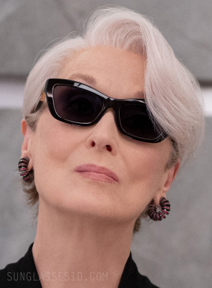 Meryl Streep wears Jimmy Choo Solene JC5030U sunglasses in The Devil Wears Prada 2/
