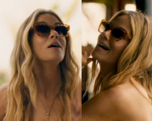 Michelle Monaghan wears Krewe Brigitte sunglasses in The White Lotus Season 3.