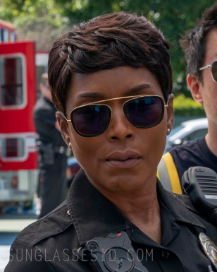 Angela Basset wears Krewe Huey sunglasses in the series 9-1-1.
