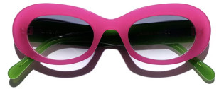 L.G.R x Maria de la Orden Dalia (Bubble Gum Pink / Lime Green // Grey Gradient)