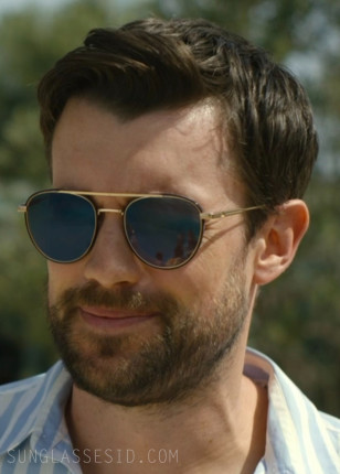 Jack Whitehall wears Lacoste L258S sunglasses in Malice.