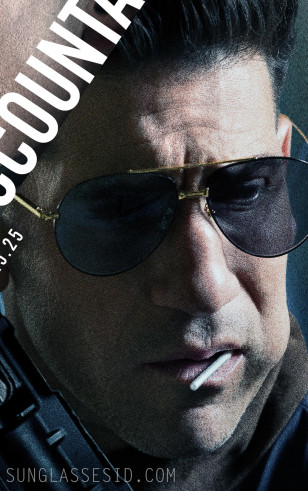 The Linda Farrow Marcelo sunglasses can also be spotted on The Account 2 poster.