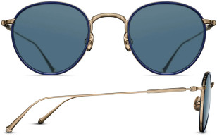 Matsuda M3085, Brushed Gold and Navy