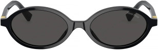 Miu Miu MU 04ZS 1AB5S0 Black frame, gold logo