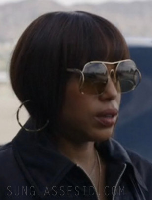 Kerry Washington wears Miu Miu MU A55S sunglasses in Season 1, Episode 8 of Imperfect Women.