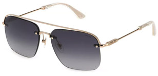 Police SPLF72 is also available with a rose gold (0300) frame and grey gradient lens