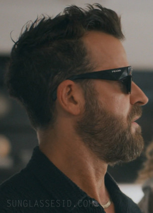 Justin Theroux wears Prada sunglasses in Episode 1 of Season 2 of Running Point