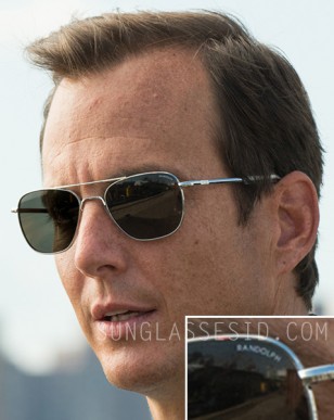 Will Arnett wears Randolph Aviator sunglasses in Teenage Mutant Ninja Turtles.