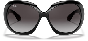 Ray-Ban RB4098 Jackie Ohh II, black frame, grey gradient lens, color code 601/8G 60-14