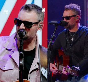 Country music singer-songwriter Eric Church often wears Ray-Ban RB2132 New Wayfarer sunglasses on stage.