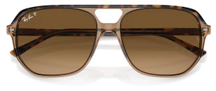 Ray-Ban RB2205 Bill One, Havana On Transparent Brown, Polarized Lenses