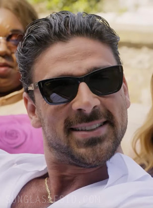 Michele Morrone wears Ray-Ban RB2248 Caribbean sunglasses in the film Another Simple Favor.