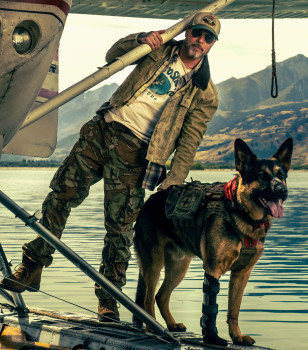 Brad Pitt wears Ray-Ban Outdoorsman sunglasses in the 2026 movie Heart of the Beast.