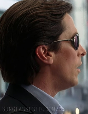 Christian Bale as Bruce Wayne wears Ray-Ban 3324 sunglasses in The Dark Knight.