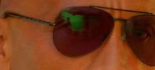 Here we can see the details on the arms that show that the glasses are Ray-Ban's New Aviator model.