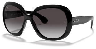 Ray-Ban RB4098 Jackie OH II, Polished Black frame, Grey Gradient lens