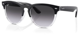 Ray-Ban RB4471 Iris, Black on Transparent / Grey Gradient Blue Lens (66308G)