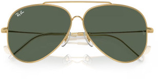 Ray-Ban RBR0101 Reverse Aviator, 001/VR Gold / Green