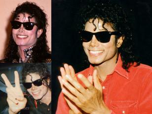 Michael Jackson sometimes wore Ray-Ban Wayfarer sunglasses in the 1980s.