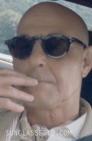 Stanley Tucci wears Tom Ford Private Collection FT1129-P sunglasses in the movie The Devil Wears Prada 2.