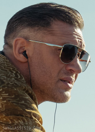 Tom Hardy wears Gucci GG0336S sunglasses in the series MobLand.