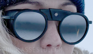 The Vuarnet Glacier glasses worn by Pom Klementieff in Mission: Impossible have a black frame and leather side shields.