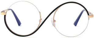 Aoolia Hilary OG20047-C3, black and gold frame