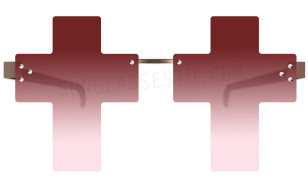I created this artist impression of the cross sunglasses worn by Nicolas Cage in Gunslingers.
