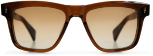 Jacques Marie Mage Lankaster, Teak (brown) frame, Tinted lenses