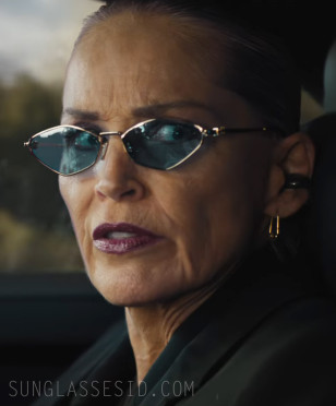 Sharon Stone wears Miu Miu SMU56Z sunglasses in Nobody 2.