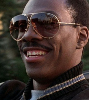 Eddie Murphy wears Porsche Design by Carrera 5621 sunglasses in the movie Beverly Hills Cop II.