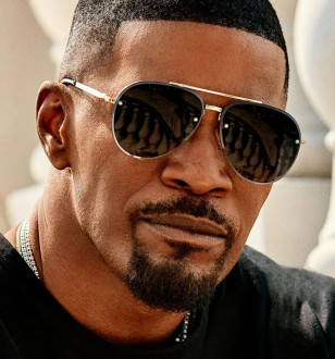 Jamie Foxx has been seen wearing Privé Revaux The Glide sunglasses on other occasions. Pictured here in a promotional photo from Privé Rivaux