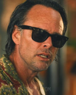 Walton Goggins wears Ray-Ban RB2140 Original Wayfarer sunglasses in The White Lotus Season 3.