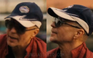 Sam Rockwell wears Ray-Ban RB2205 Bill sunglasses and a Jimmie Johnson #48 Nascar Team Lowes Racing Cap in Episode 6 of The White Lotus Season 3.
