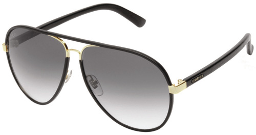 mens black and gold gucci sunglasses