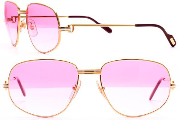 cartier rose gold sunglasses